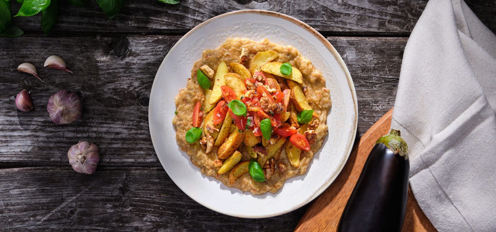 AVIKO Pati Parts Garlic BAKLAŽAANIPASTA, TOMATITE JA ŠALOTTSIBULAGA (SALATA DE VINETE)