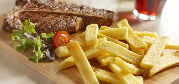 Steik Mehhiko stiilis friikartulitega Aviko Steak Fries
