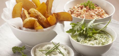 Kartulilõigud kolme ebatavalise dipiga :)