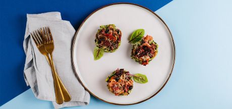 Mini kartulipudruküpsetised spinatiga