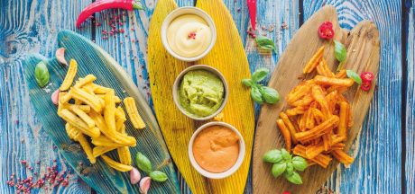 Aviko Wavy Blends Küüslaugu & Maitsetaimedega 3 lihtsa dipikastmega